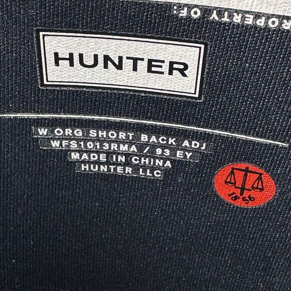 New Hunter Women's Navy Blue Original Short Back Adjustable Rain Boots Size 9 - Picture 12 of 15